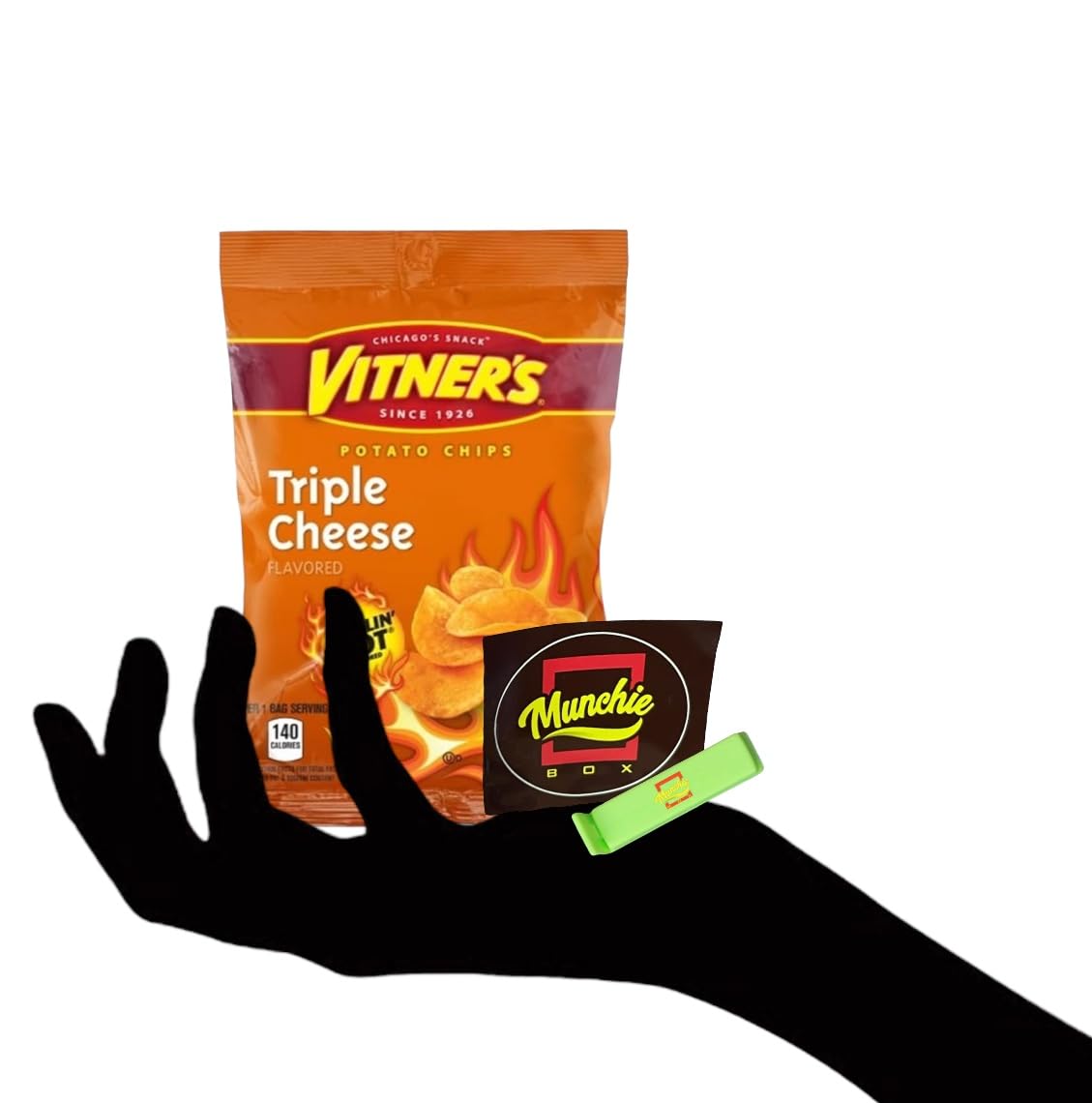 VITNER'S Sizzlin' Hot Assortment! Crunchy Curls, Triple Cheese, & Salt & Sour 30 1 oz Bags 10 Bags of each Flavor