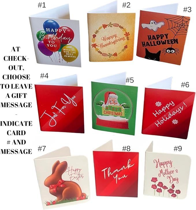 Fannie May Milk Chocolate Carmarsh 1 lb Gift Wrapped Combo with Artistix Christmas Shoppe Gift Tag