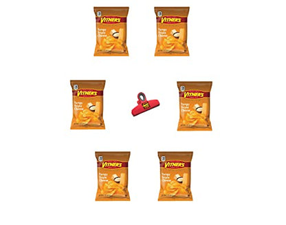 Munchie Box VITNER'S Original Tangy Triple Cheese Potato Chips A Chicago Favorite 1.0 oz Bags (Pack of ( 6 ) 1.0 Oz Bags)