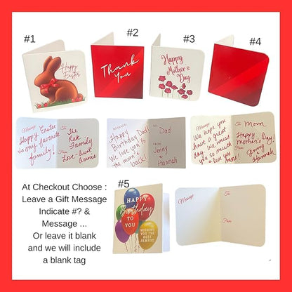 Fannie May Dark Chocolate Covered Cherries 1 lb Gift Wrapped Combo with Artistix Christmas Shoppe Gift Tag