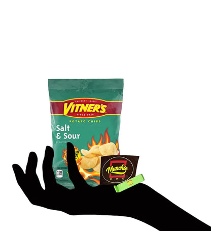 VITNER'S Sizzlin' Hot Assortment! Crunchy Curls, Triple Cheese, & Salt & Sour 30 1 oz Bags 10 Bags of each Flavor