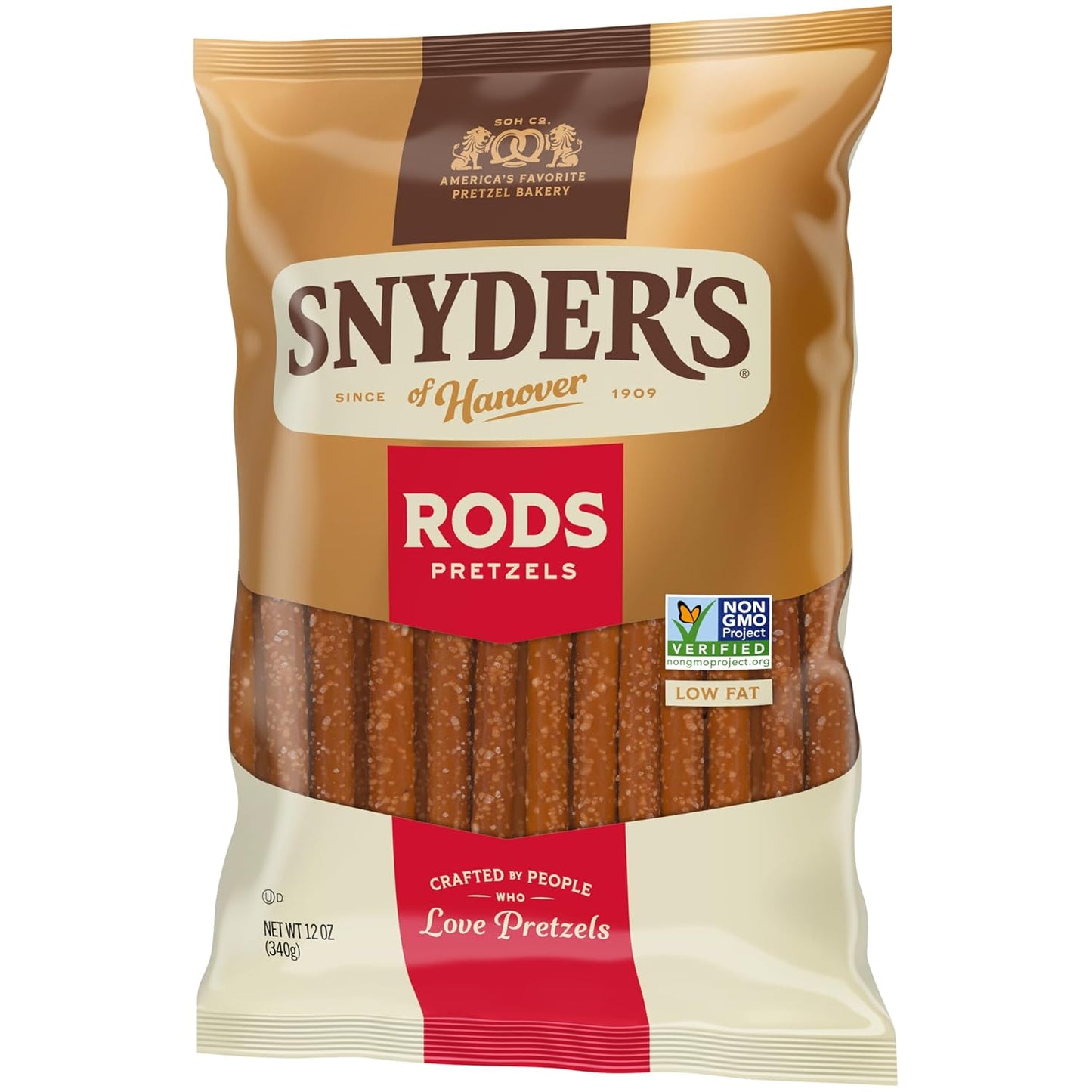Snyder's of Hanover, Pretzel Rods, 12 Oz Bag