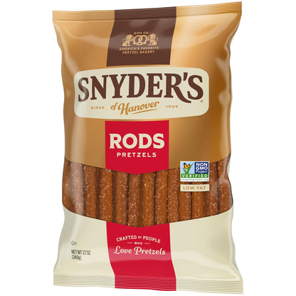 Snyder's of Hanover, Pretzel Rods, 12 Oz Bag