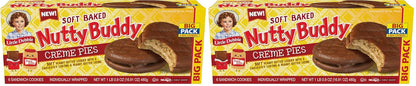 Little Debbie Nutty Buddy Creme Pie Big Pack, 16.9 oz Box