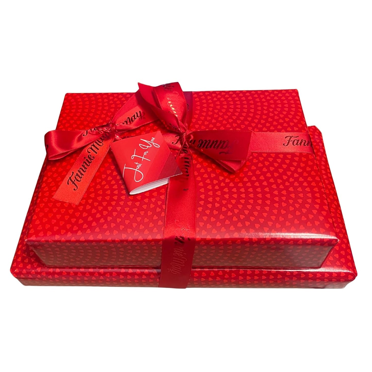 Fannie May Gift Wrapped Bundle - 2 Packages with Ribbon & Gift Tag - 1 lb Pixies, 1 lb Mint Meltaways Variations (Holiday/Christmas/Valentine's Day)