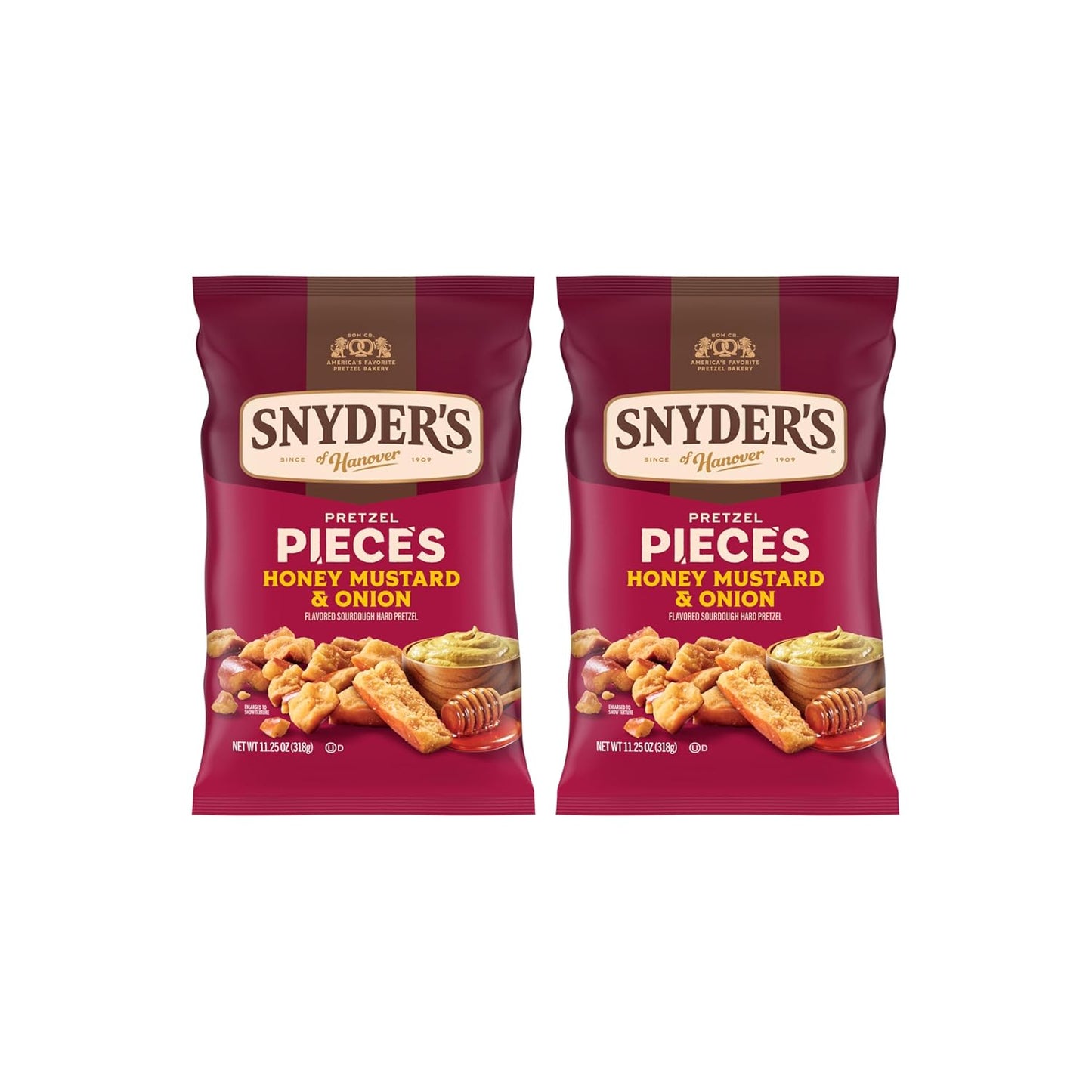 Snyder's of Hanover Honey Mustard & Onion Flavored Pretzel Pieces, 11.25 Oz