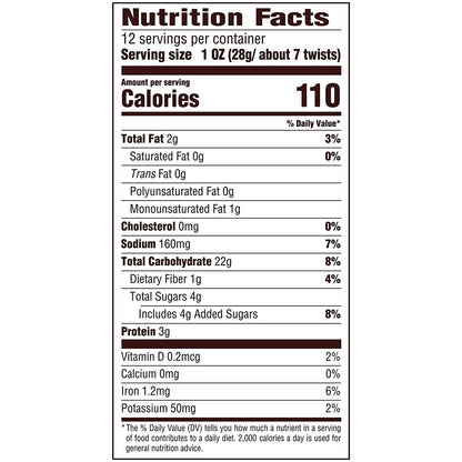 Snyder's of Hanover Pretzels Braided Twists, Honey Wheat, Four 12 Ounce Bags