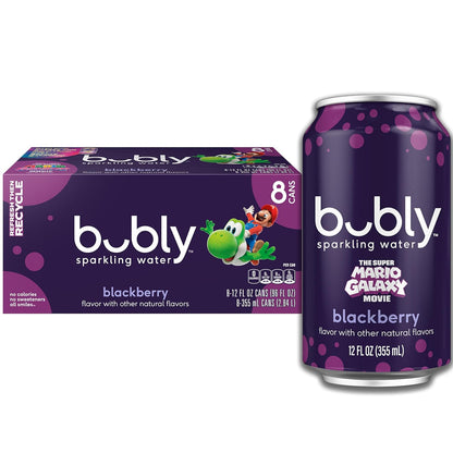 Bubly Sparkling Water, Meteor Melon, 12 Fl Oz X 8 Count