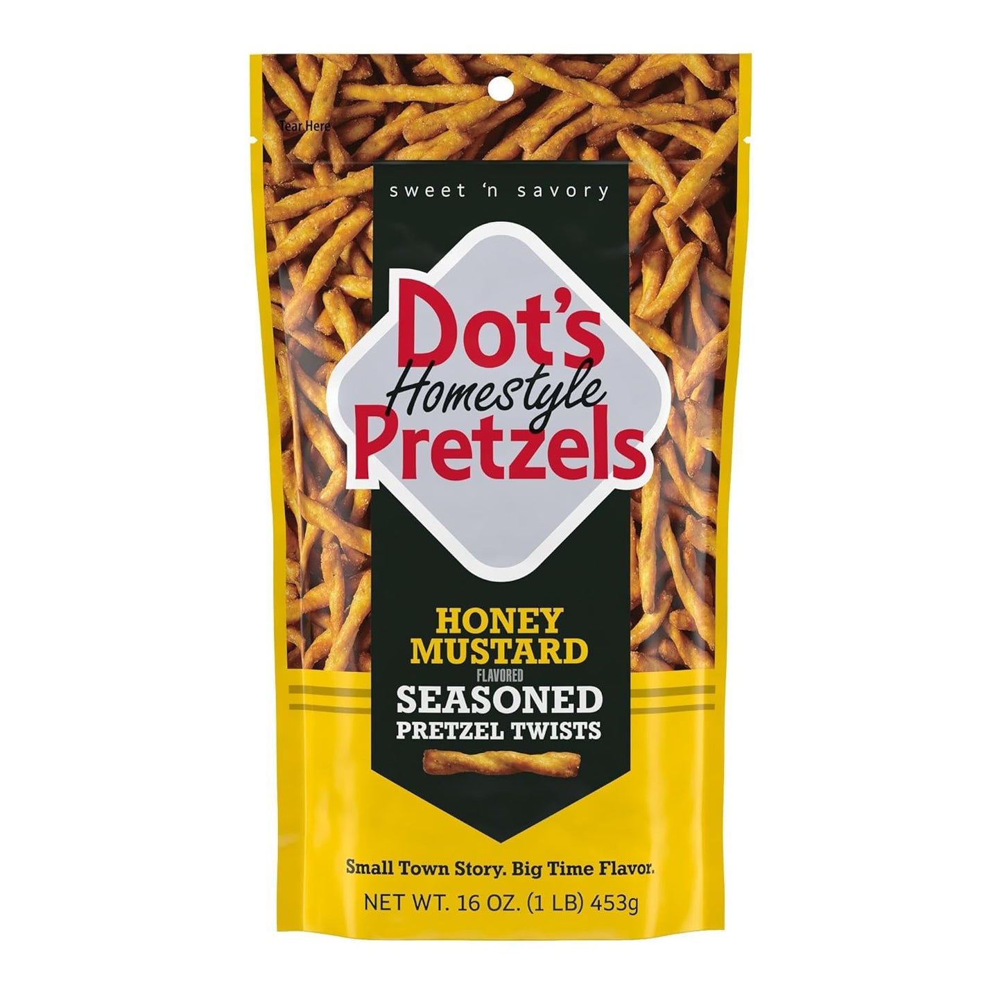 Dot's Pretzels Original Seasoned Pretzel Twist Snack, 16oz Grocery Sized Bag