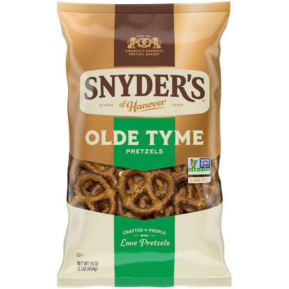Snyder's of Hanover Old Tyme Pretzels, 16 Oz Bag