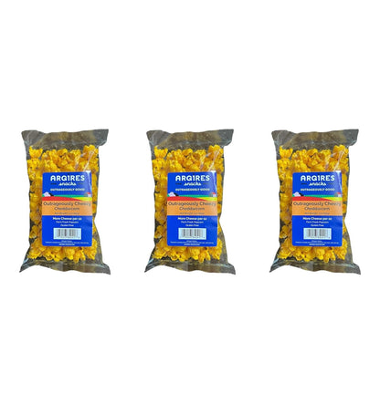 Argires Chicago 3 pack Gourmet Cheddar Cheese Popcorn 3 oz Bags - Chicago Snack House