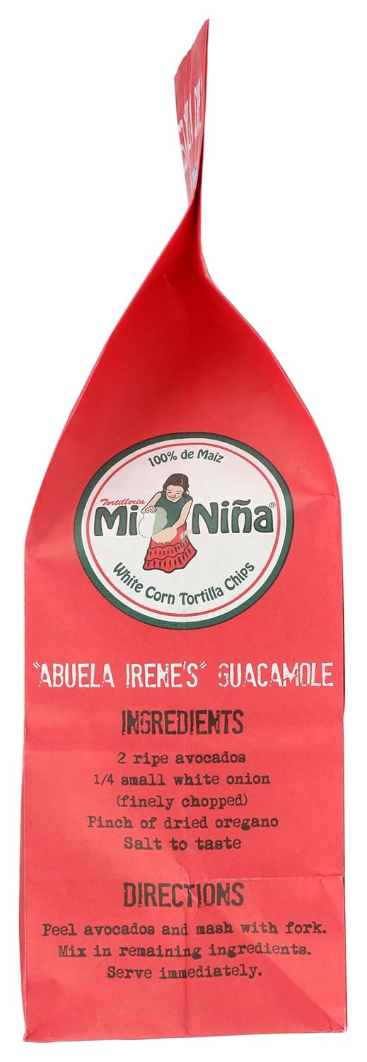 Tortilleria Mi Nina, Chip Tortilla White Corn Pico De Gallo, 12 Ounce