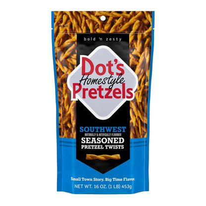 Dot's Pretzels Original Seasoned Pretzel Twist Snack, 16oz Grocery Sized Bag