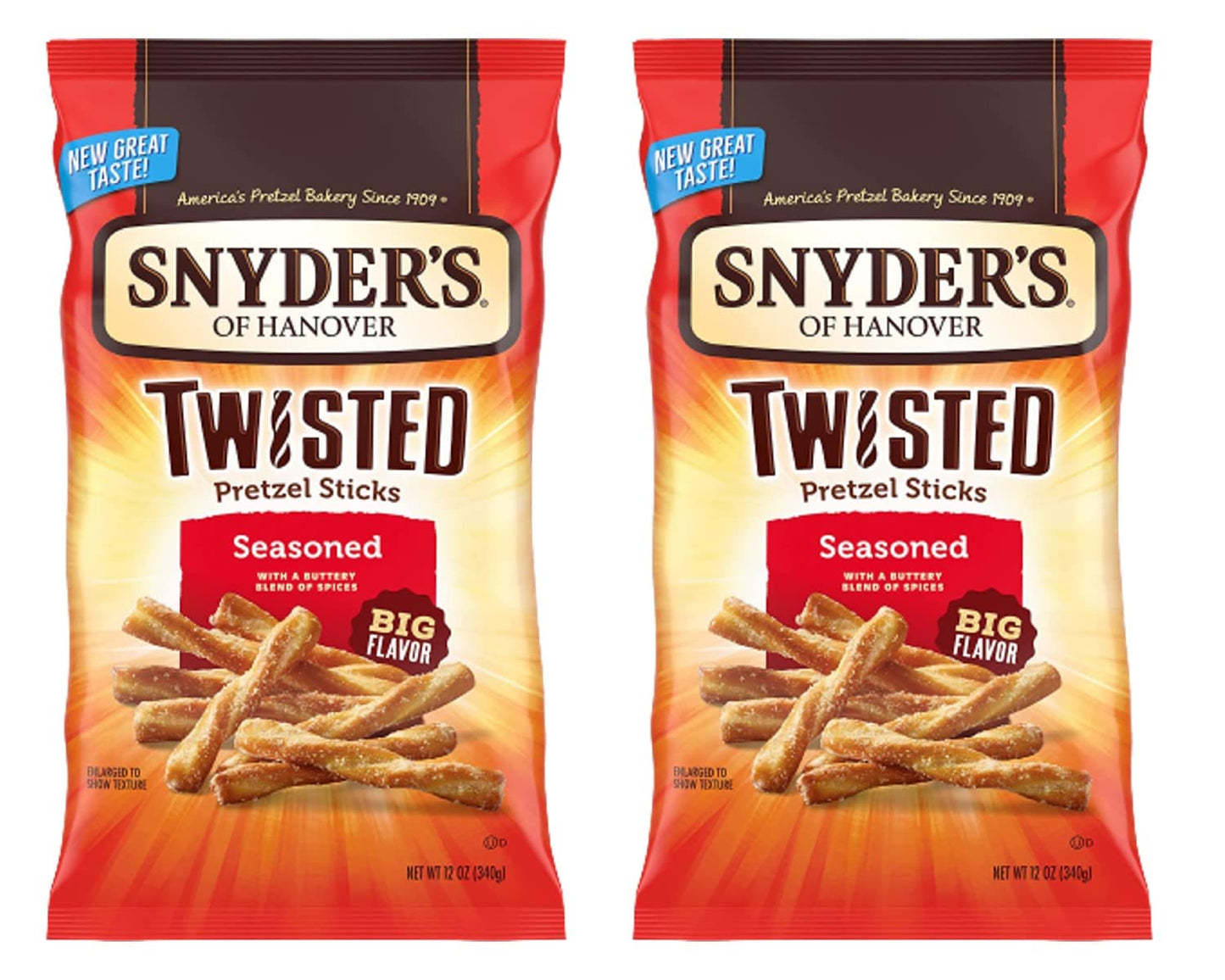 Snyder's Seasoned Twists 12oz (Pack of 2)