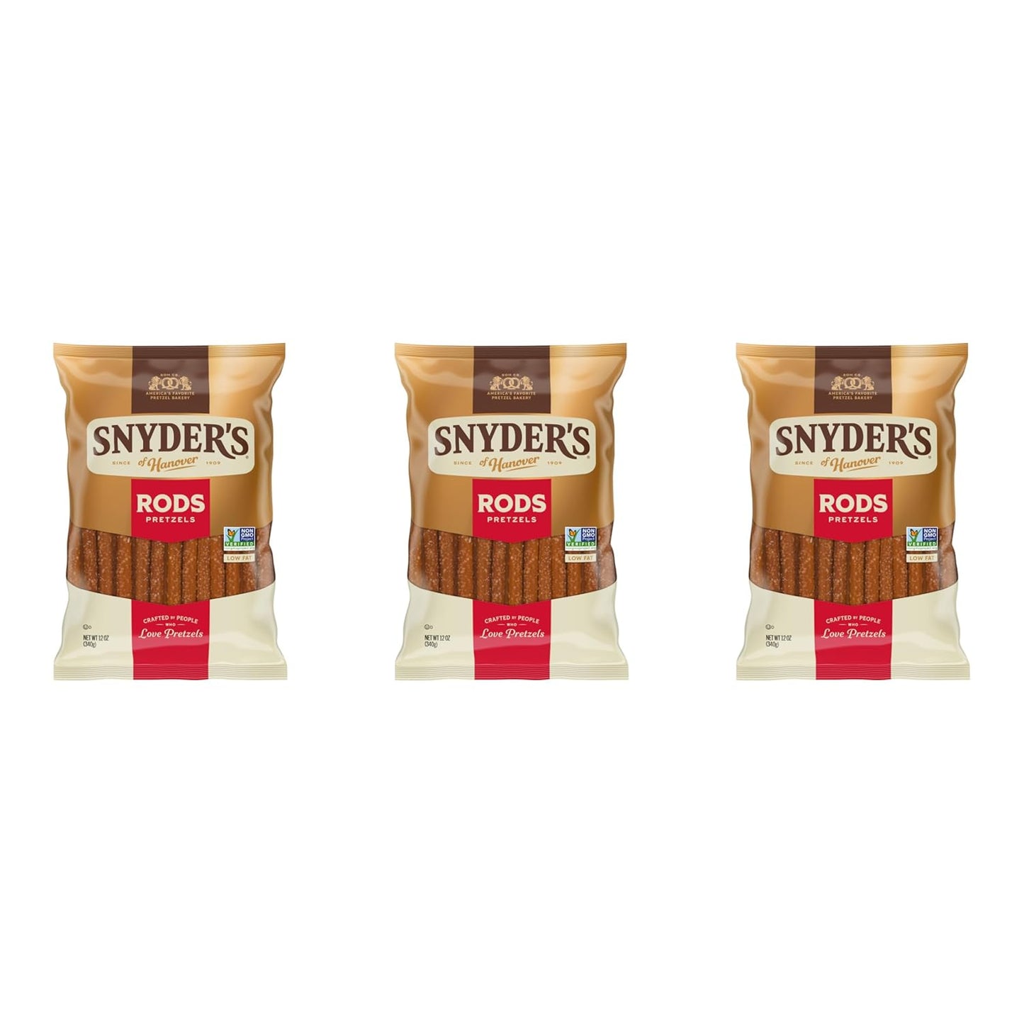 Snyder's of Hanover, Pretzel Rods, 12 Oz Bag