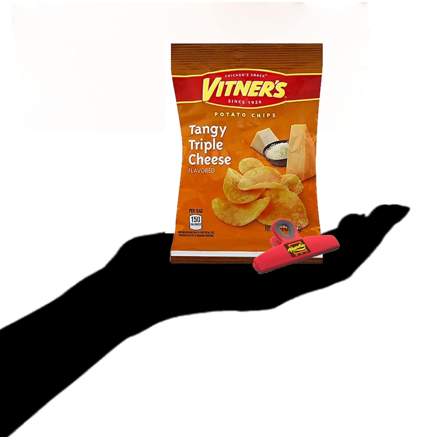 VITNER'S Tangy Triple Cheese Potato Chips A Chicago Original 10 Pack 1 oz bags