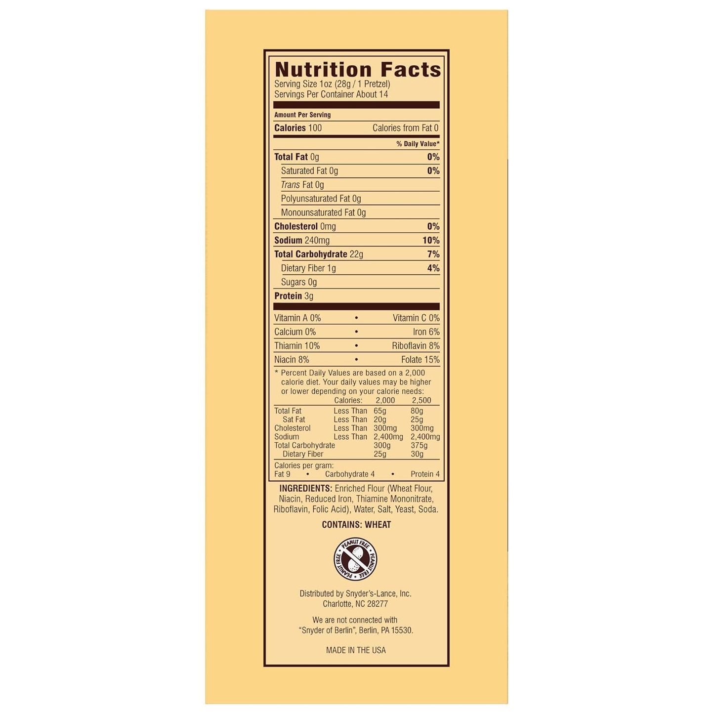 Snyder's of Hanover Sourdough Hard Pretzel Box - 13.5 oz - 2 pk