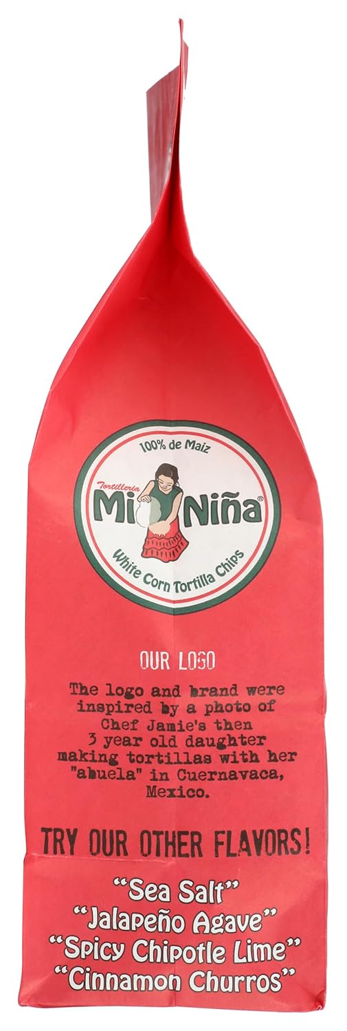 Tortilleria Mi Nina, Chip Tortilla White Corn Pico De Gallo, 12 Ounce
