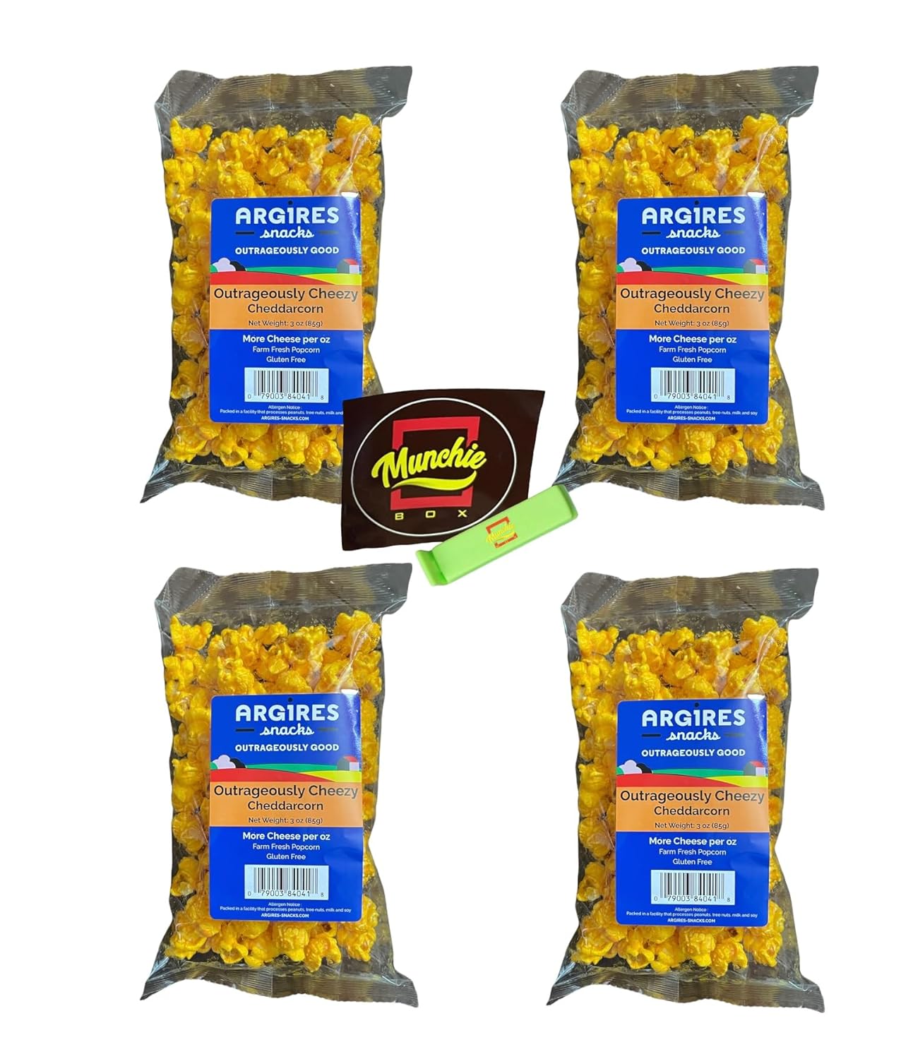 Argires Chicago Popcorn - Big Bags - Chicago Snack House (4, Cheezy Cheddarcorn)