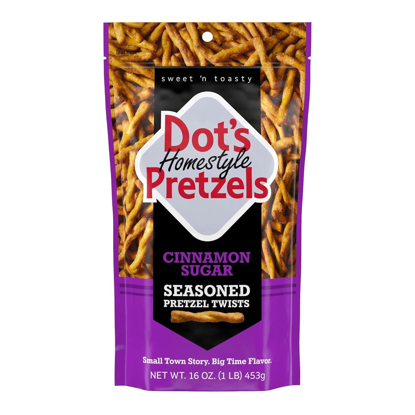 Dot's Pretzels Original Seasoned Pretzel Twist Snack, 16oz Grocery Sized Bag