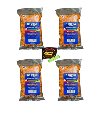 Argires Chicago Popcorn - Big Bags - Chicago Snack House (4, Savory Hot)