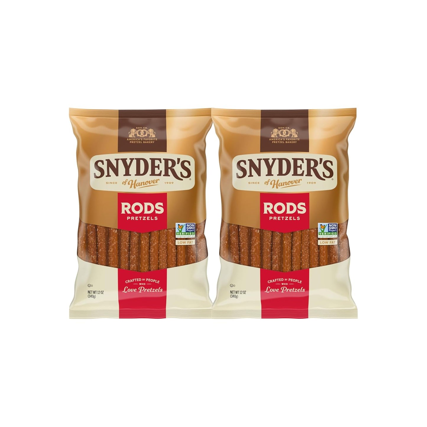 Snyder's of Hanover, Pretzel Rods, 12 Oz Bag