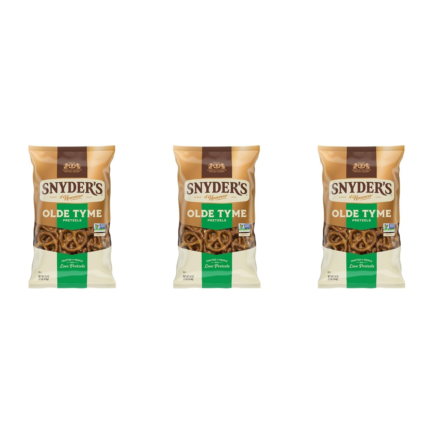 Snyder's of Hanover Old Tyme Pretzels, 16 Oz Bag