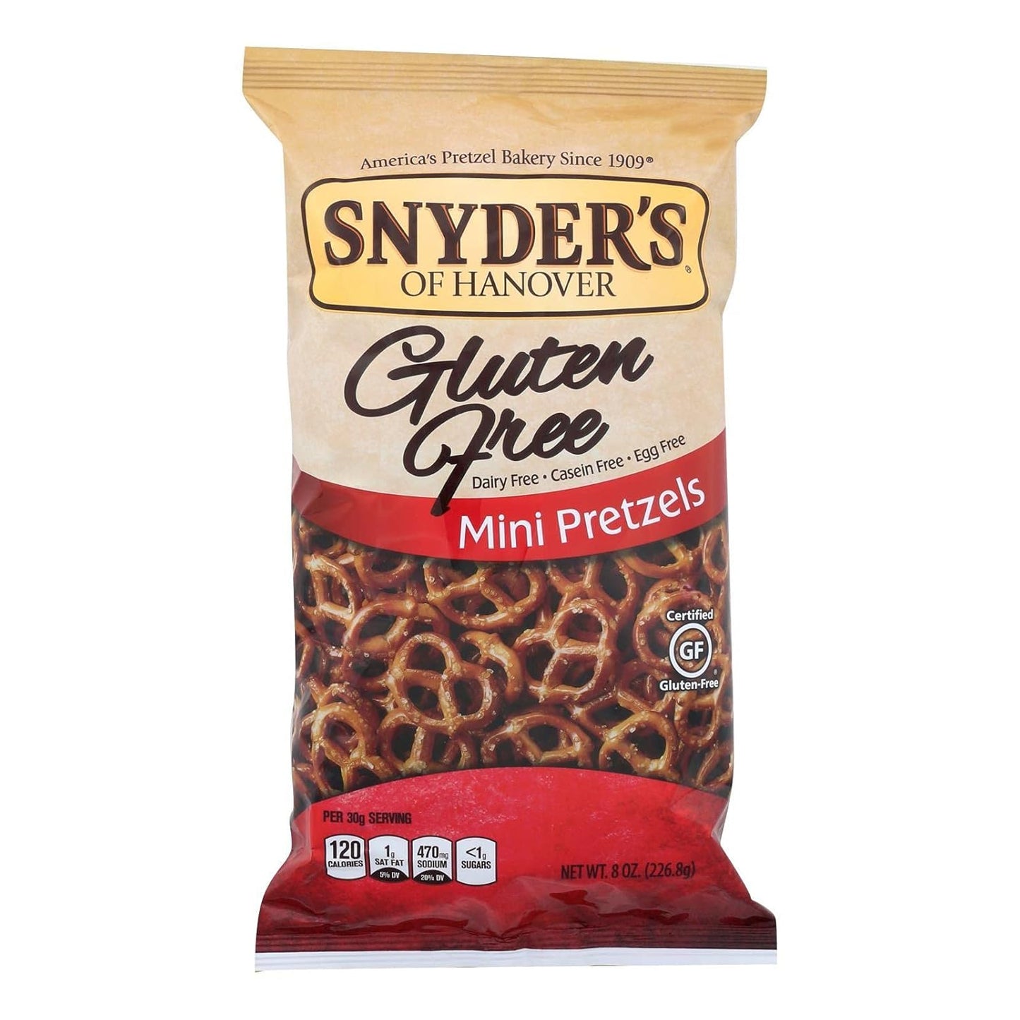 Snyder's Of Hanover Snyders Mini Pretzel Gf 8 oz (Pack Of 12)