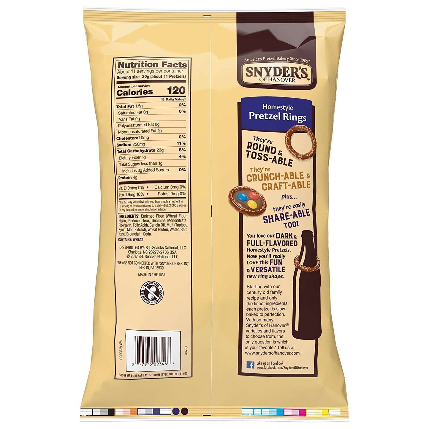 Snyder's Of Hanover Pretzels Homestyle