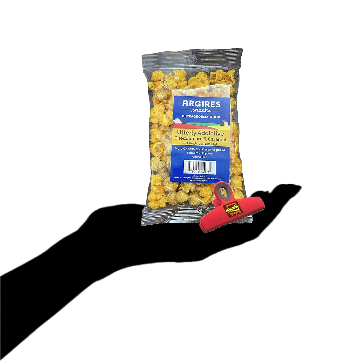 Argires Chicago Popcorn 3 pack Cheddarcorn and Caramel Mix 3 Ounce Bags - Chicago Snack House