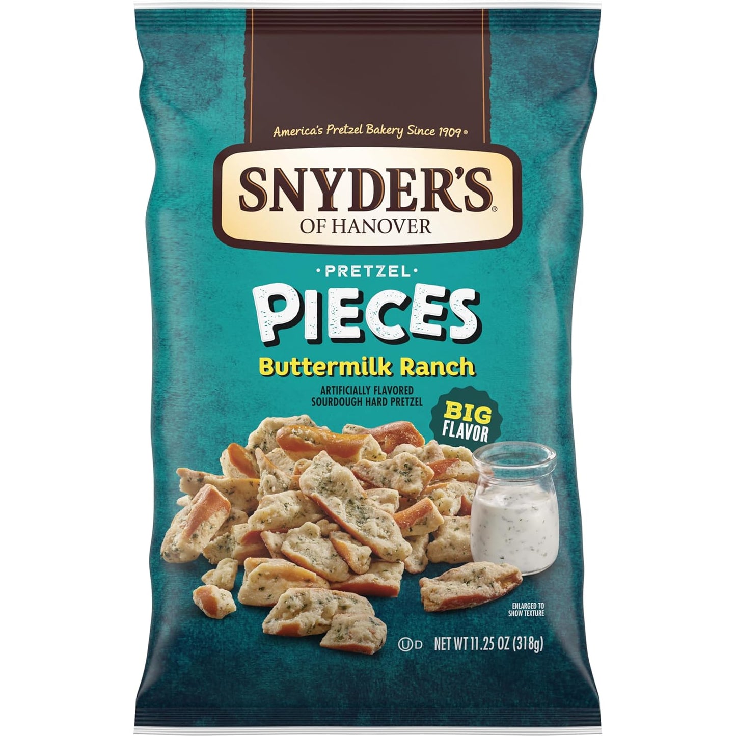Snyder's of Hanover Honey Mustard & Onion Flavored Pretzel Pieces, 11.25 Oz