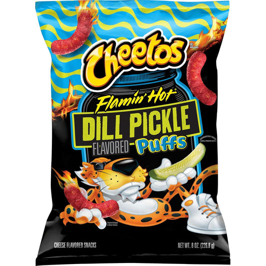 Munchie Box Curations - Cheetos Puffs Flamin' Hot Dill Pickle 8 oz Bag