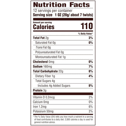 Snyder's of Hanover Pretzels Braided Twists, Honey Wheat, 12 Ounce (Pack of 12)