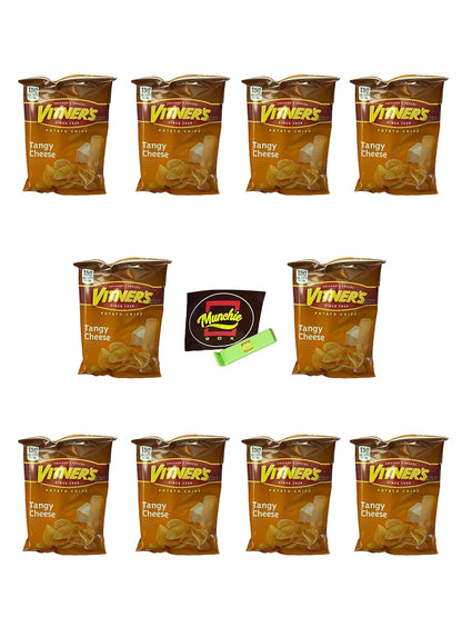 VITNER'S Tangy Triple Cheese Potato Chips A Chicago Original 10 Pack 1 oz bags