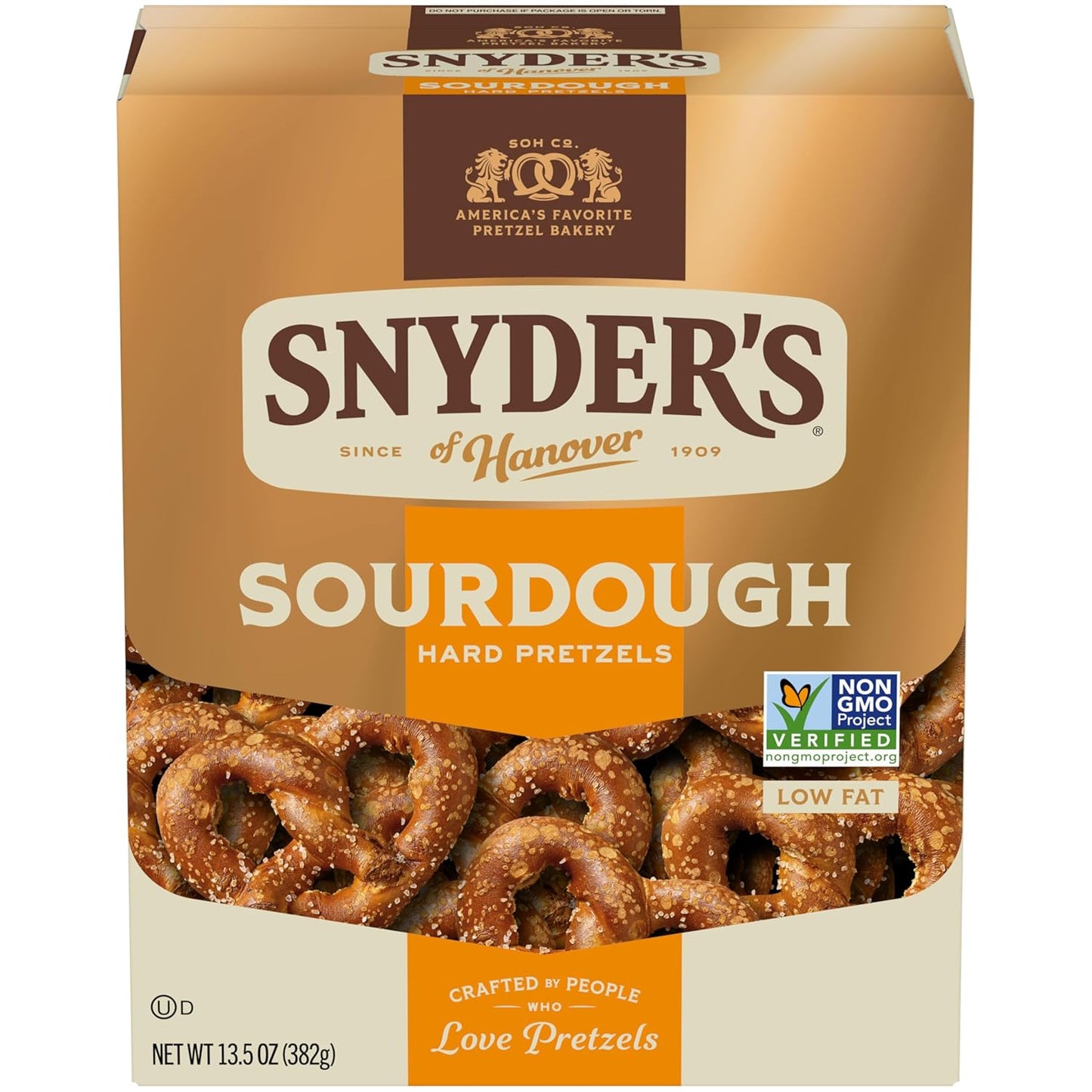 Snyder's of Hanover Sourdough Hard Pretzel Box - 13.5 oz - 2 pk