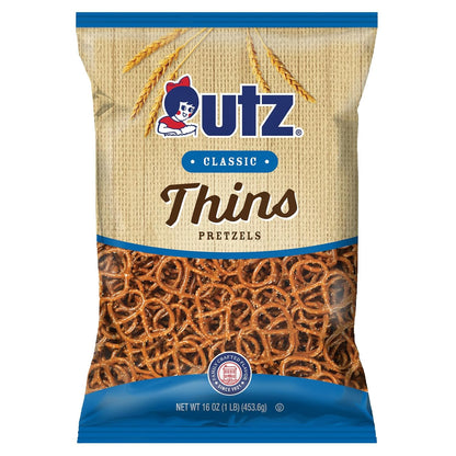 Utz Thin Pretzels, 16 Ounce