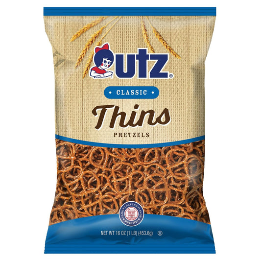 Utz Thin Pretzels, 16 Ounce