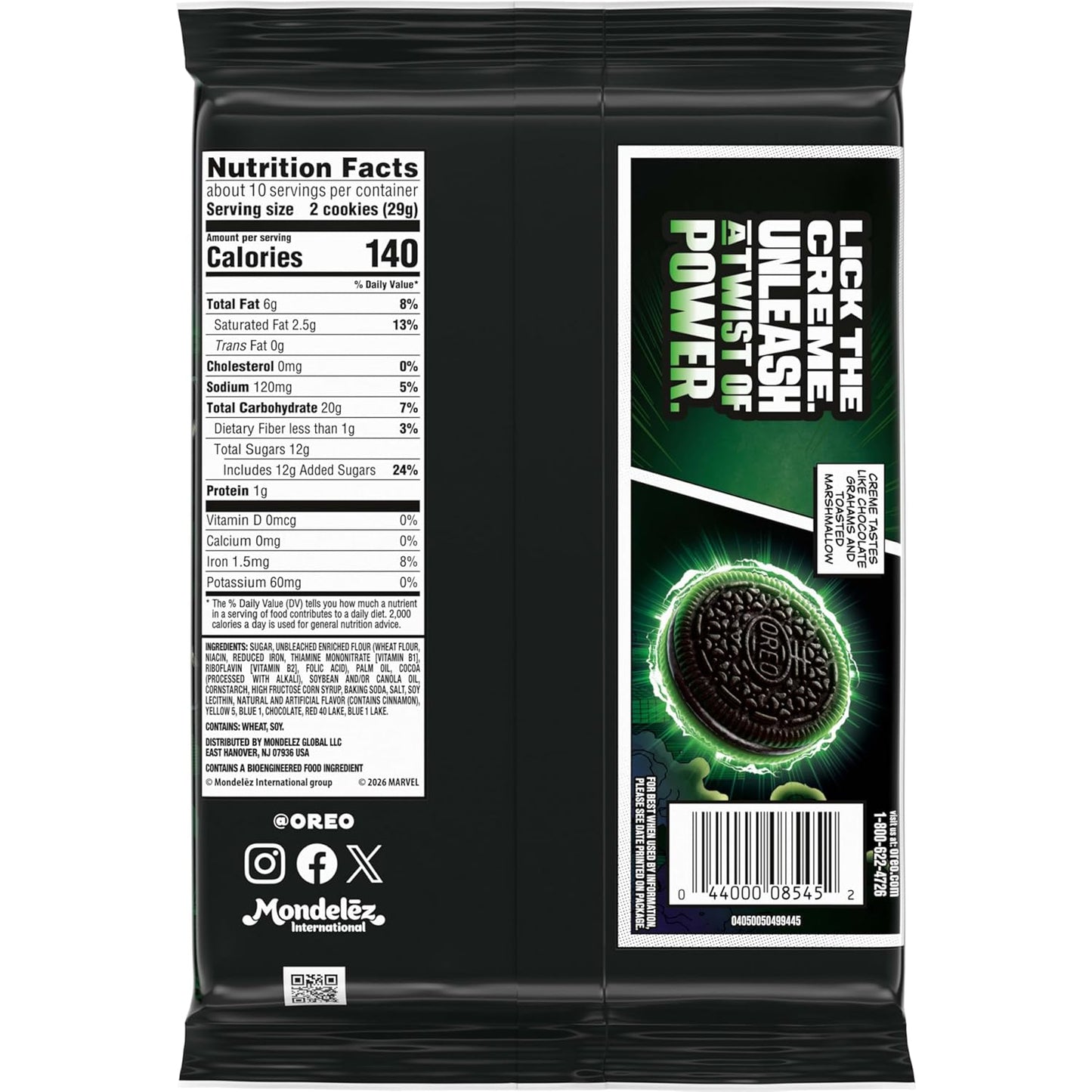 MARVEL OREO Stuf of Doom Chocolate Sandwich Cookies, Special Edition, 10.68 oz