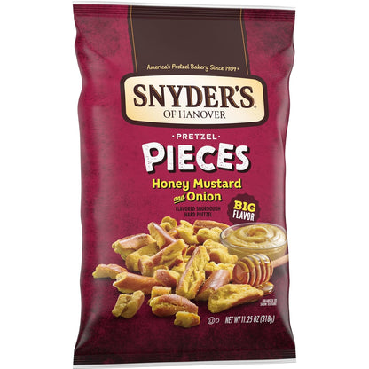 Snyder's of Hanover Honey Mustard & Onion Flavored Pretzel Pieces, 11.25 Oz