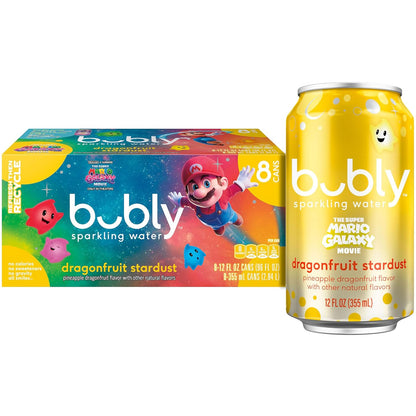 Bubly Sparkling Water, Meteor Melon, 12 Fl Oz X 8 Count