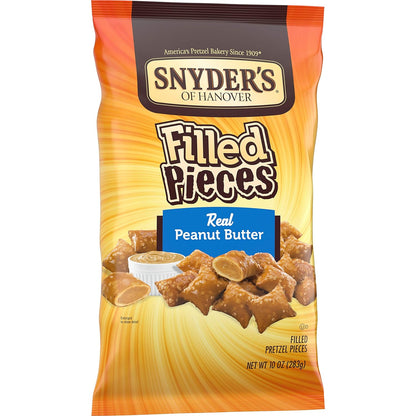 Snyder's Of Hanover Filled Pretzels, Peanut Butter, 10 Ounce (Pack of 4)