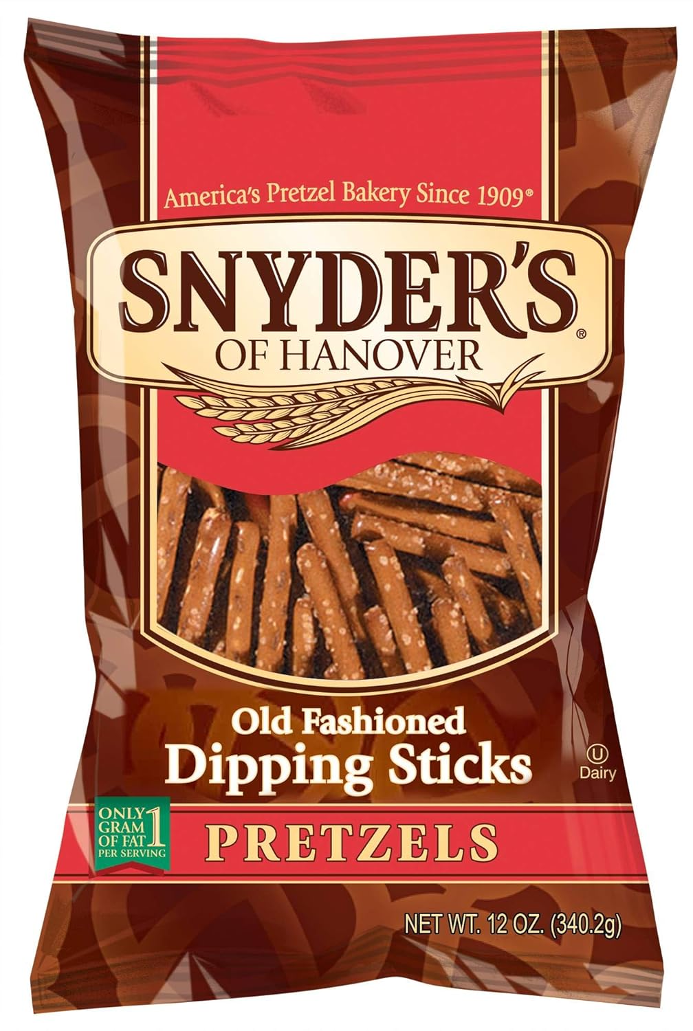 Snyders of Hanover Pretzel Dipping Stick, 12 Ounce -- 12 per case.