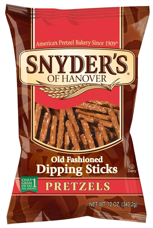 Snyders of Hanover Pretzel Dipping Stick, 12 Ounce -- 12 per case.