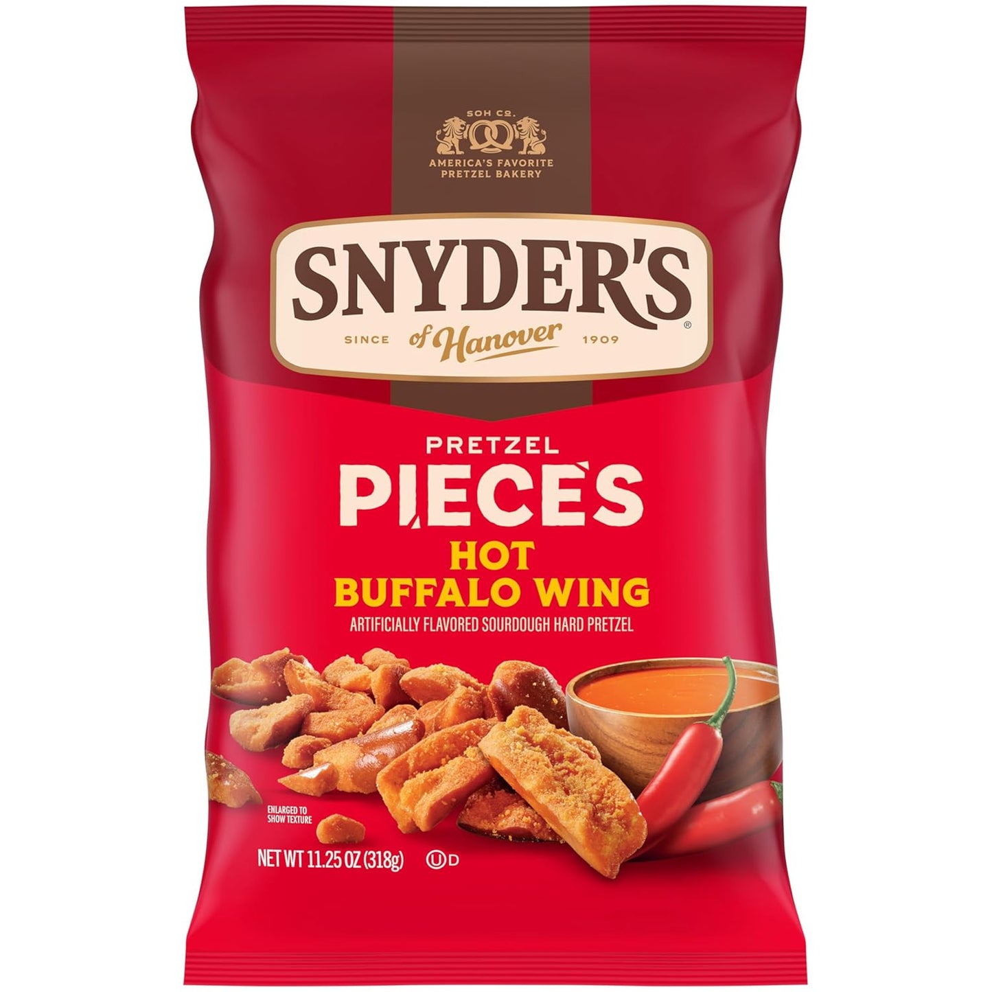 Snyder's of Hanover Honey Mustard & Onion Flavored Pretzel Pieces, 11.25 Oz