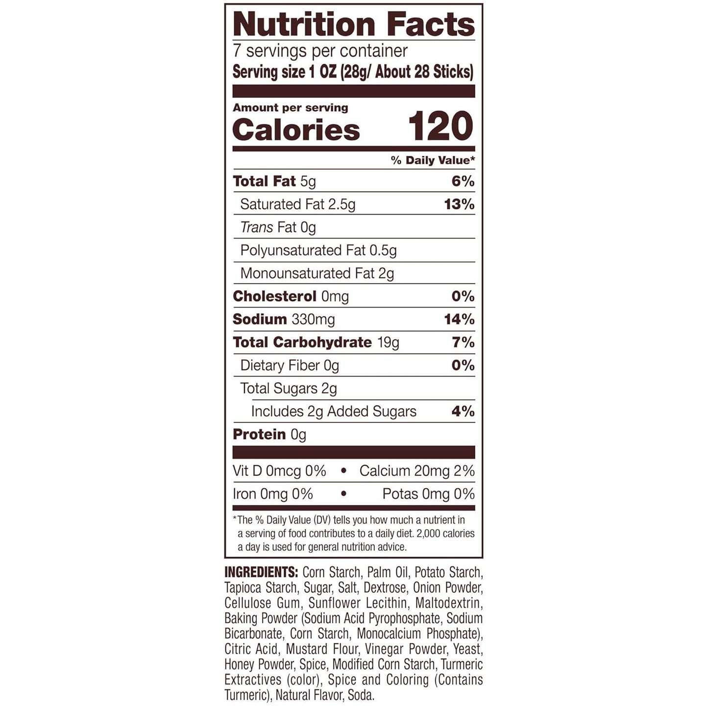 Snyder's Gluten Free Honey Mustard Onion 7oz