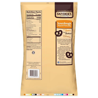 Snyder's of Hanover Pretzels, Sourdough Hard Pretzels, 16 Ounce Bag (Pack of 12)