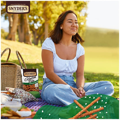 Snyder's of Hanover Pretzels, Gluten Free Pretzel Sticks, 8 Oz (Pack of 12)