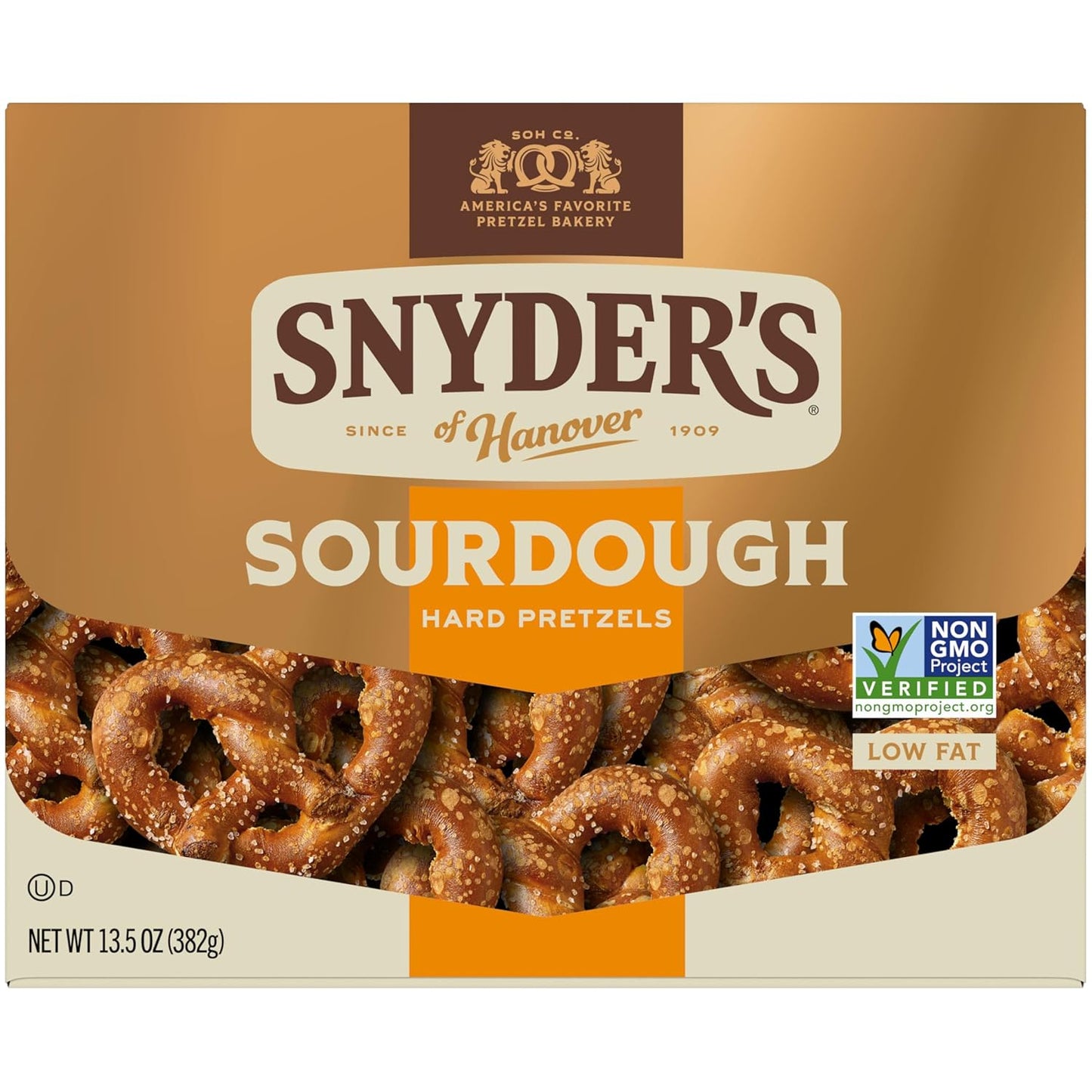 Snyder's of Hanover Pretzels, Sourdough Hard Pretzels, 13.5 Oz Box