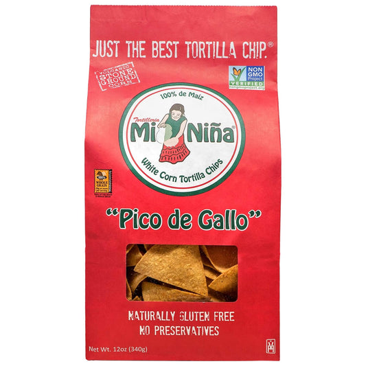 Mi Nina Tortilla Chips Pico de Gallo | Pack of 3 12 oz. bags