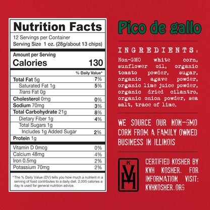 Mi Nina Tortilla Chips Pico de Gallo | Pack of 3 12 oz. bags